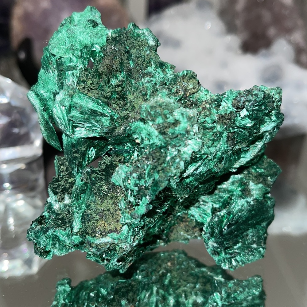 Fibrous Malachite RAW SPECIMEN